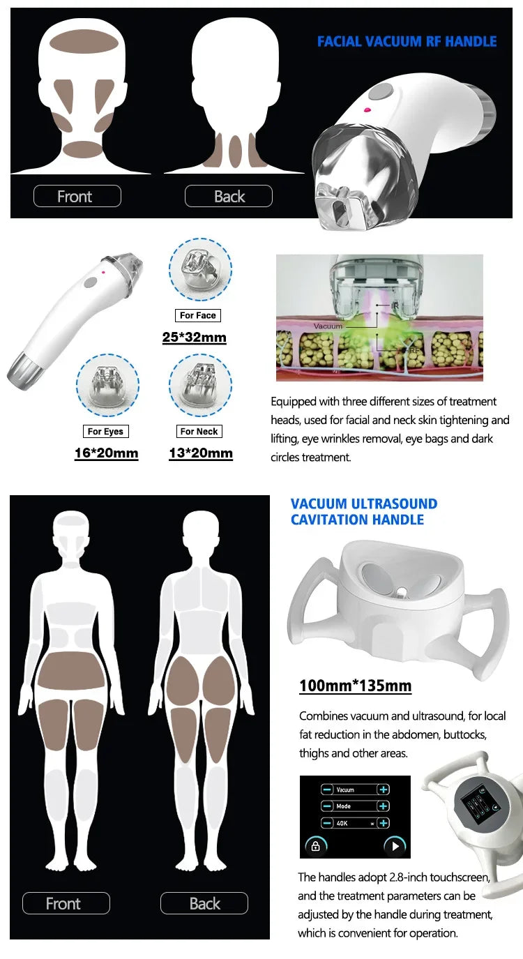 Vacuum Body Shaping Machine for Cellulite Reduction and Skin Lifting Body Shaping Massage Equipment Tidesmit