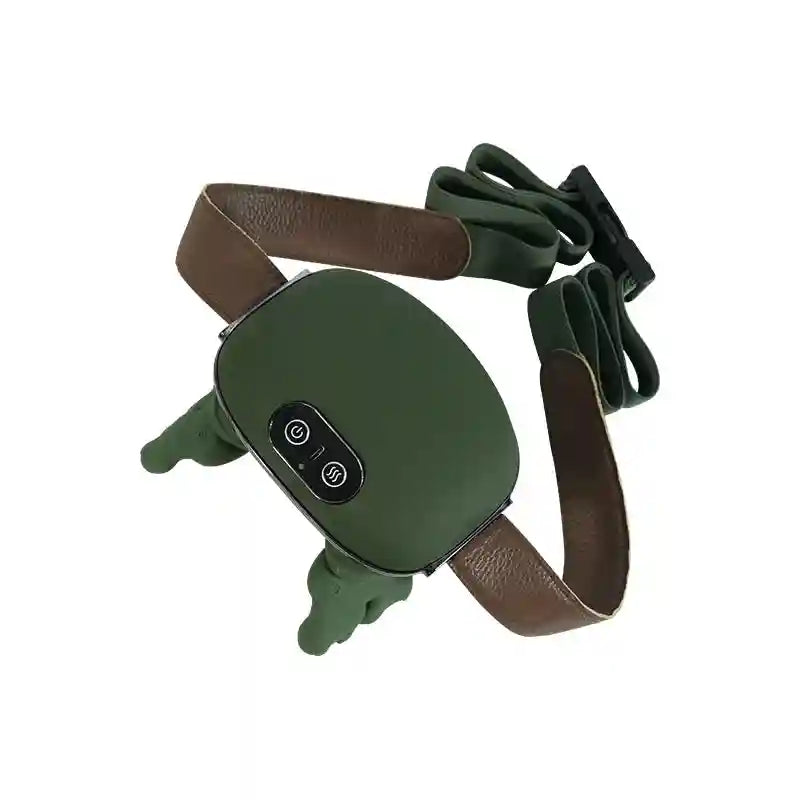 Electric Neck and Shoulder Massager with Heat - 3-Level Roller Massage Roller rubber surface Green Tidesmit
