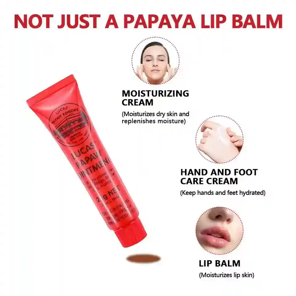 Lucas Papaw Lip Balm Treatment 25g - Moisturizing Lip Care Set Lip Care Tidesmit