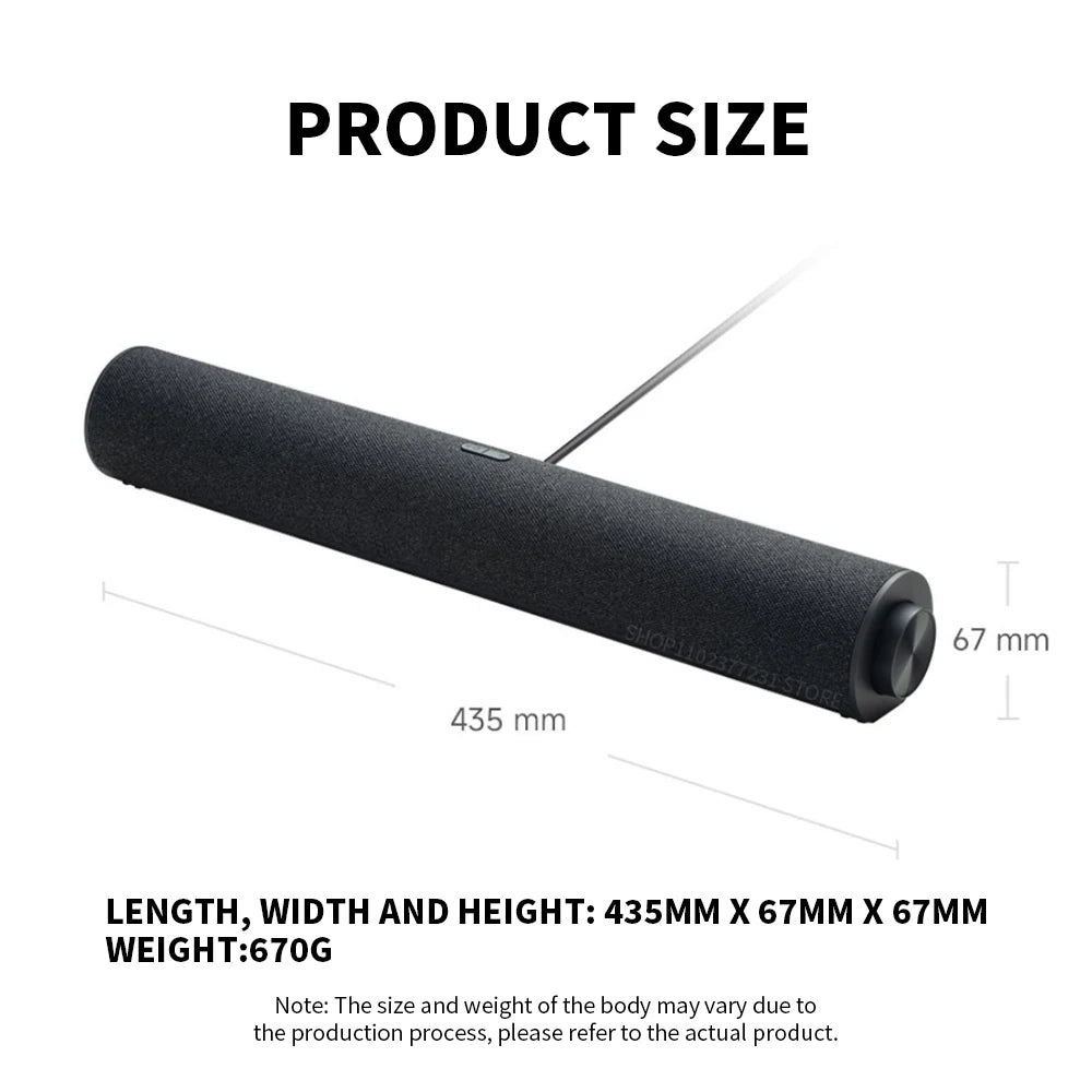 Redmi Computer Speaker Four-Unit Two-Channel Stereo RGB Ambient Light Bluetooth 5.0 Built-in Microphone Knob Control -CN Version