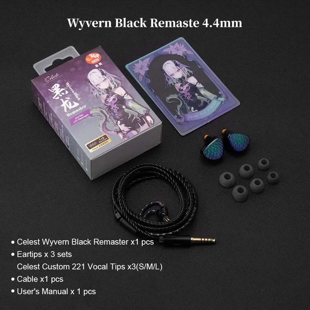 Celest Wyvern Wired In-Ear Monitors | 10mm LCP Driver | Tidesmit Tidesmit