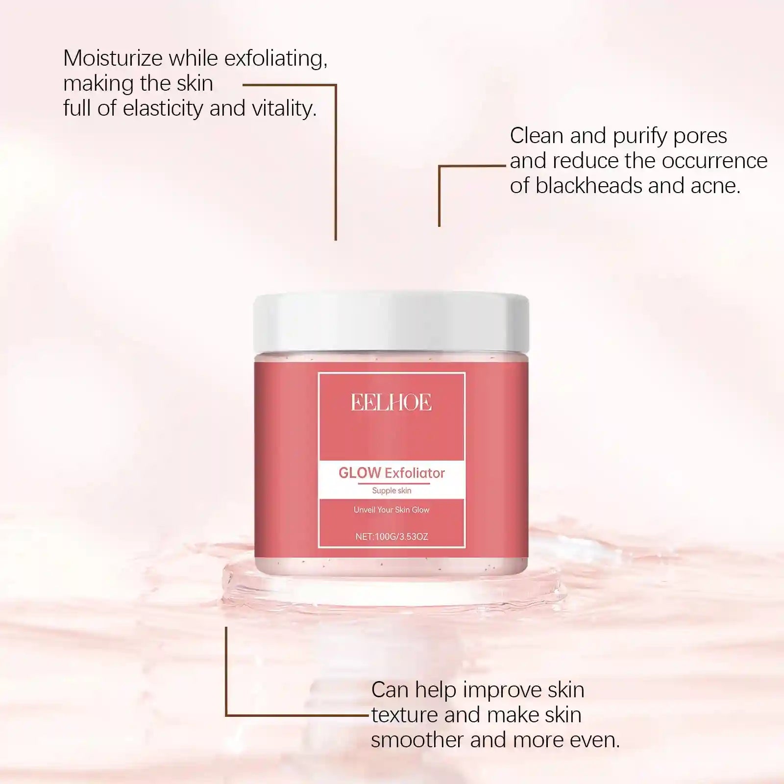 Facial Brightening Scrub - Gentle Exfoliating Skin Polish (150ml) Scrubs Treatments Tidesmit