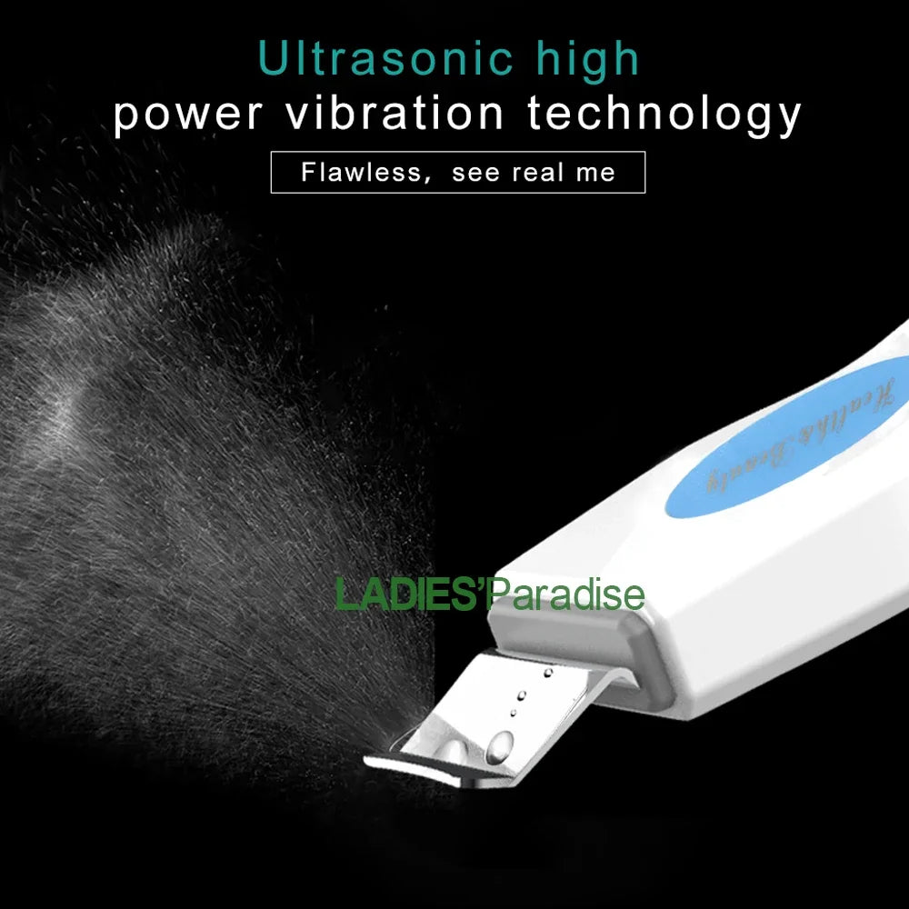 Ultrasonic Facial Skin Scrubber | Deep Pore Exfoliator & Spa Tool Scrubs Treatments Tidesmit