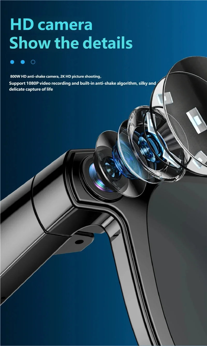 Smart Glasses with AI Voice Translation & Video Recording - Tidesmit Tidesmit