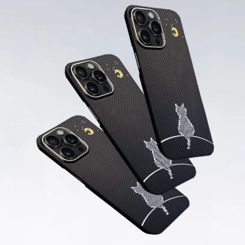 Magnetic Carbon Fiber Phone Case for iPhone 16 Pro Max - Tidesmit Tidesmit
