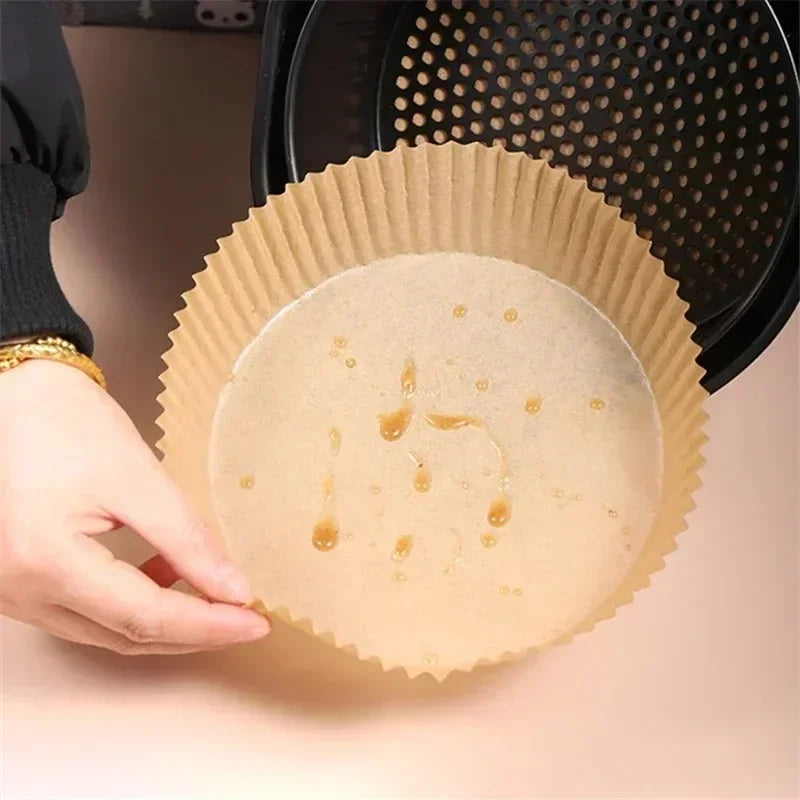 20-100Pcs Air Fryer Disposable Paper Liner Non-Stick Oil-proof Parchment Mat for Cooking Microwave Oven Sheets Special Baking