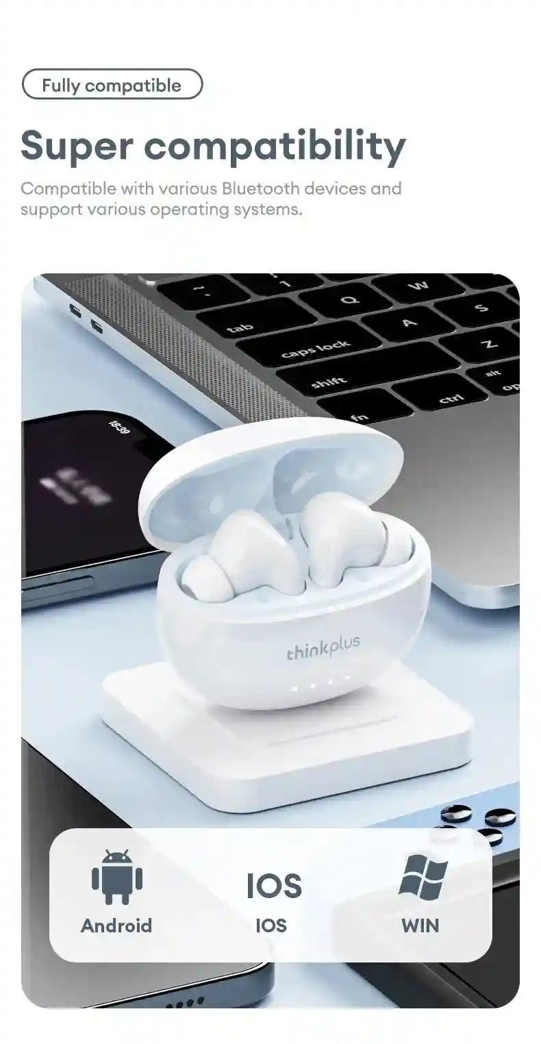 Wireless Bluetooth Earbuds with Low Latency Audio and Noise Cancellation Tidesmit
