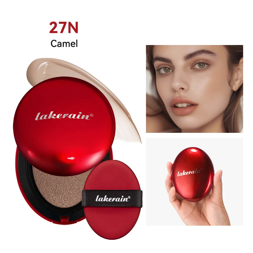 Tidesmit long-lasting sun protection cushion foundation semi-matte face makeup texture close-up