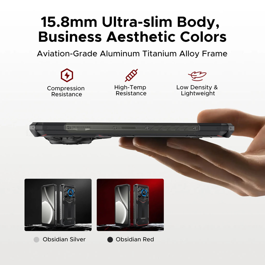 DOOGEE 5G Smartphone, 10300mAh Battery, 6.6 Inch Display AE Tidesmit