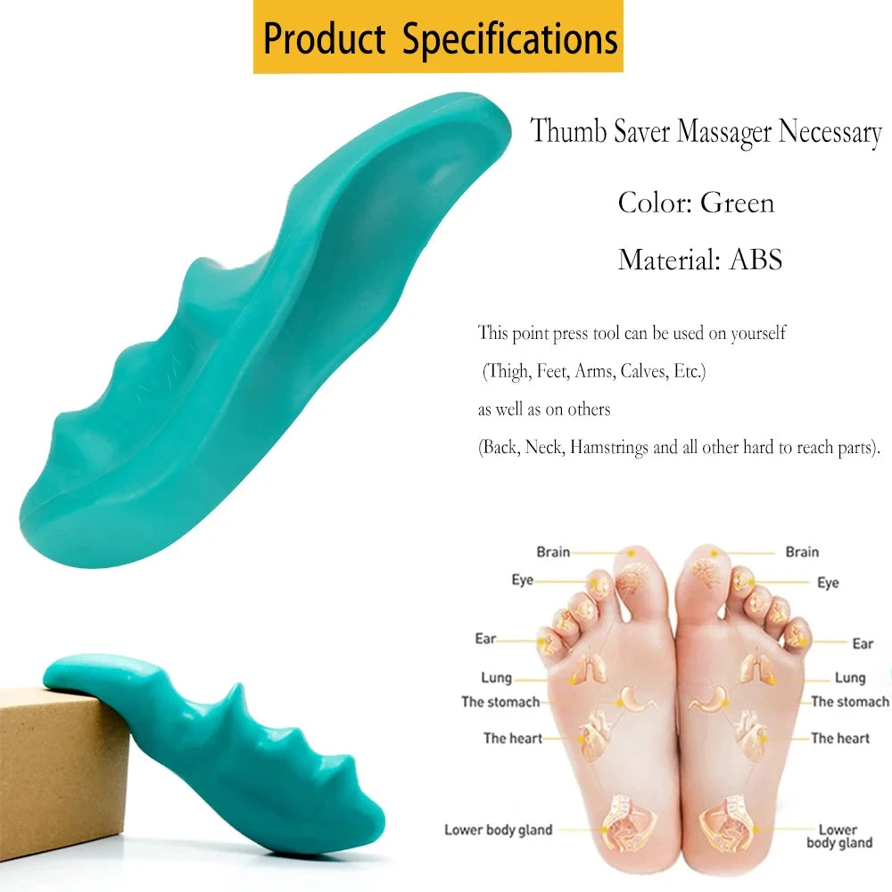 Trigger Point Massage Tool for Deep Tissue Relief - 2 Pack Blue Relaxation Treatment Tidesmit
