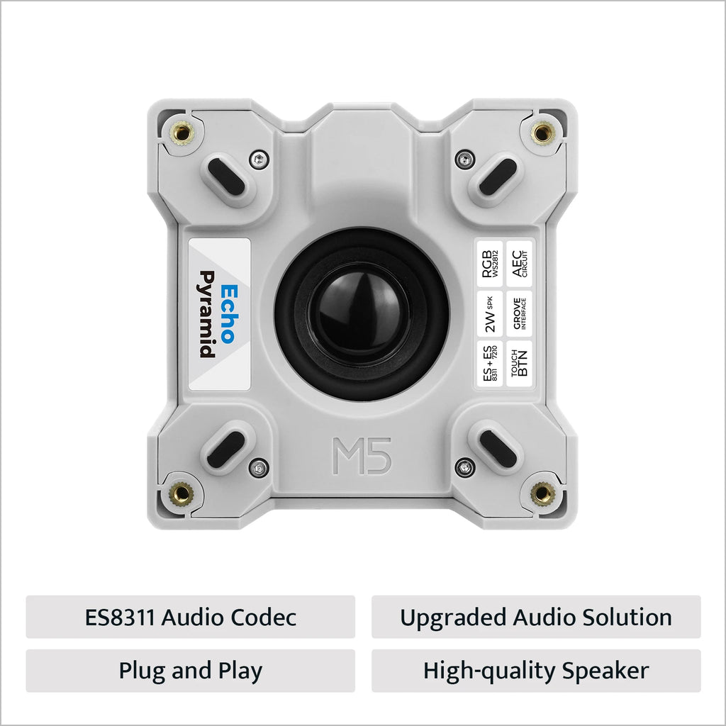 M5Stack Official Voice Pyramid Smart Speaker Base Without M5Atom