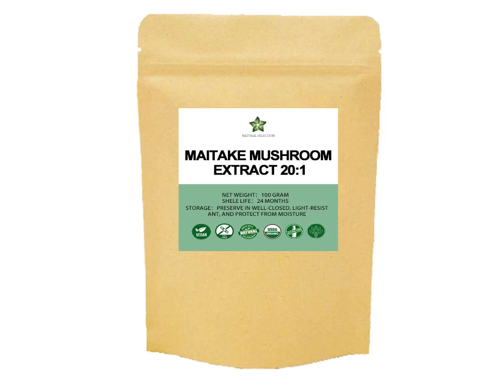100-1000g Pure Organic Maitake Mushroom,Grifola frondosa E-x-t-ract 20:1
