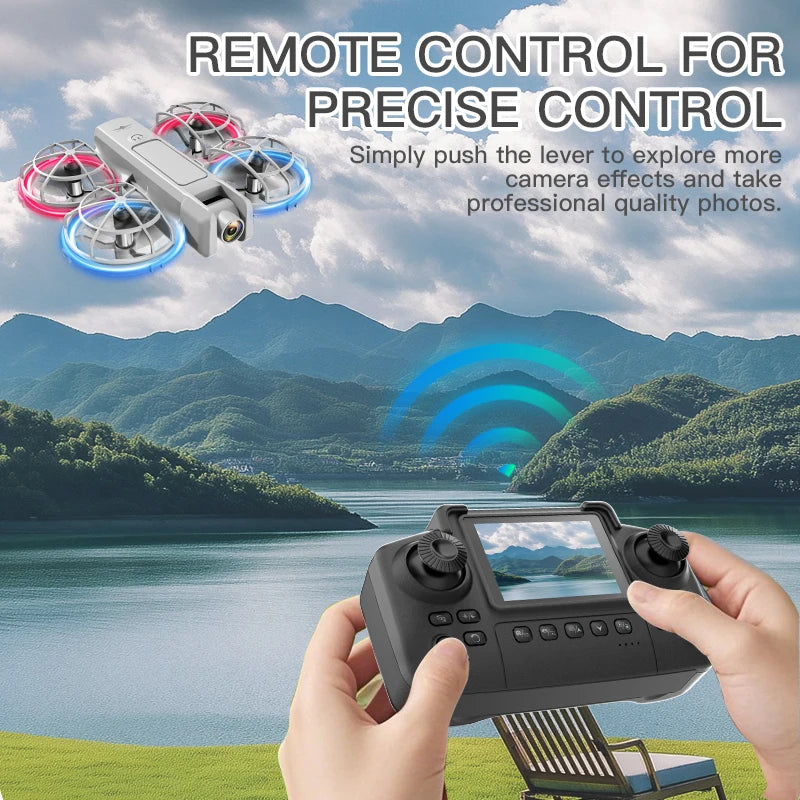 Mini RC Camera Drone with HD Lens & 3D Stunt Flight Modes Tidesmit