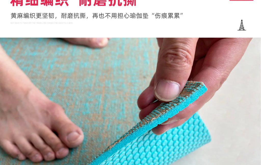Natural jute yoga mat Eco-friendly natural jute yoga mat