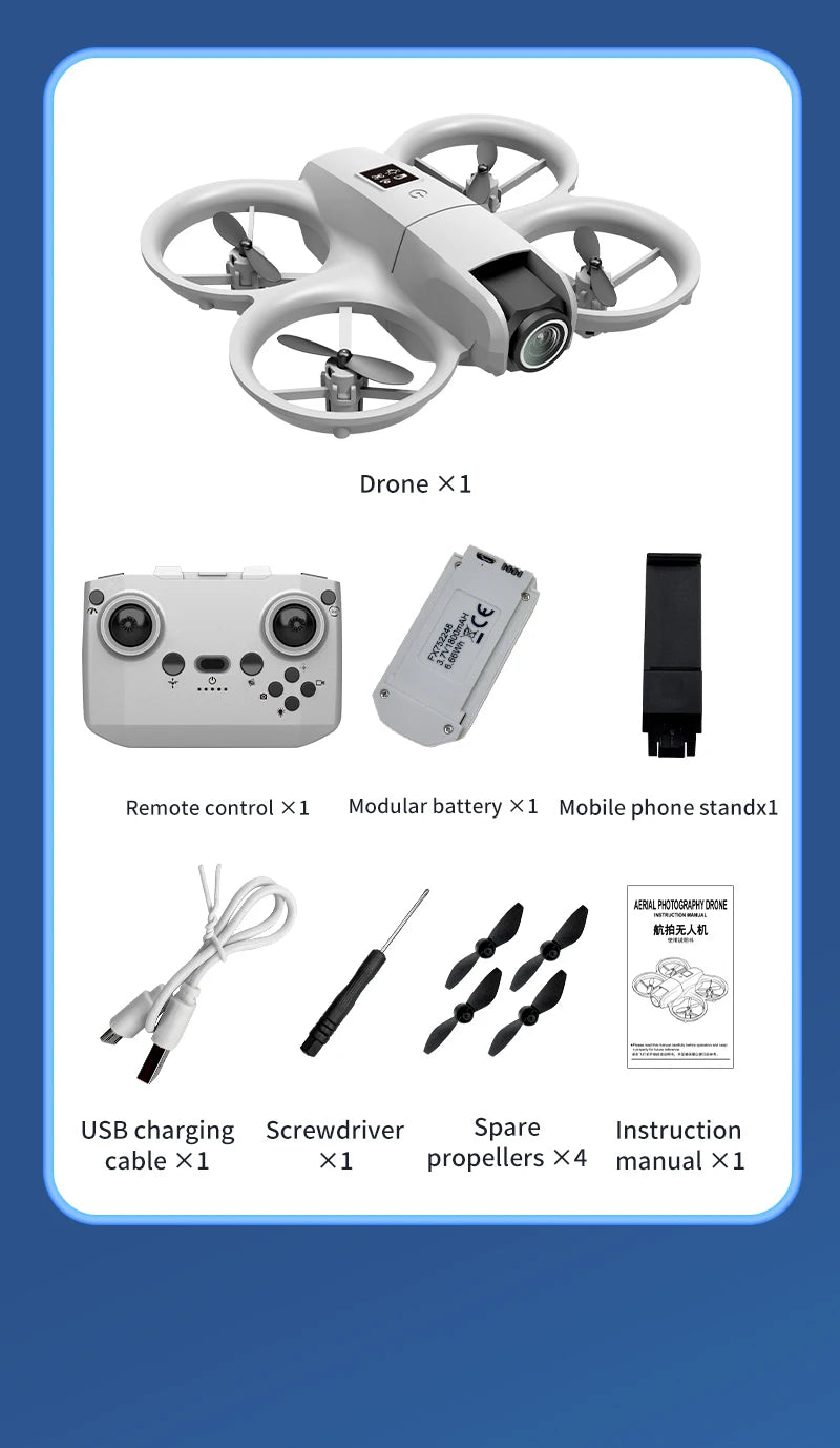 4K FPV Camera Drone H135 - Foldable RC Quadcopter with Wide Angle Lens Tidesmit