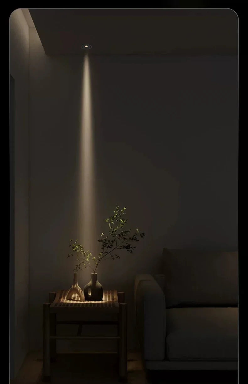 Ultra Thin Small Beam Angle Led Spotlights Spot Light Embedded 3W 5W 7W 3 8 15 Degree Ceiling Foco For Home Picture Art Museum