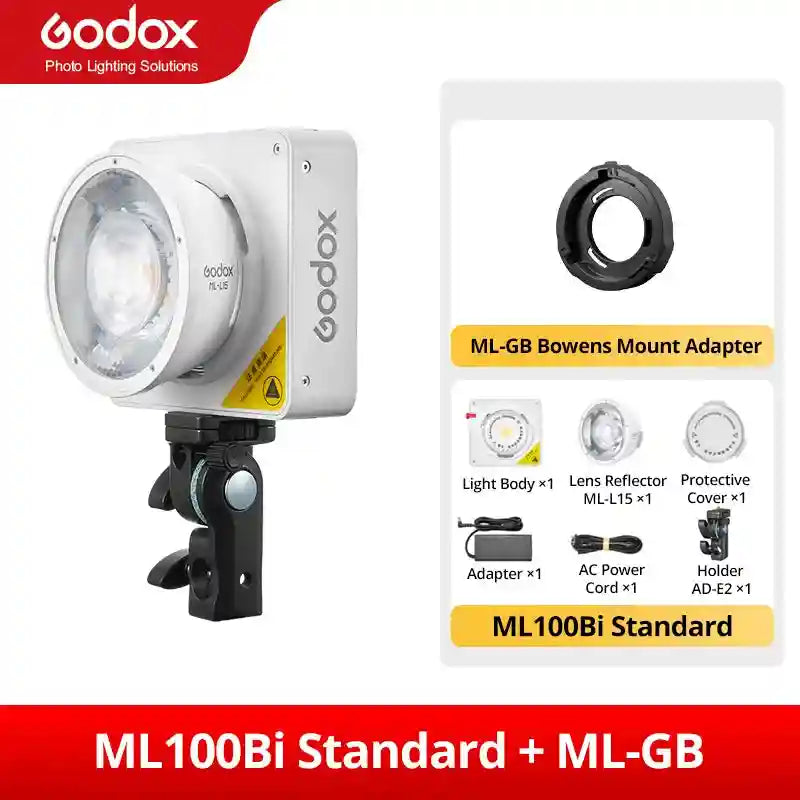 Tidesmit 120W Bi-Color LED Video Light for Content Creation ML100BI kit 5 Tidesmit