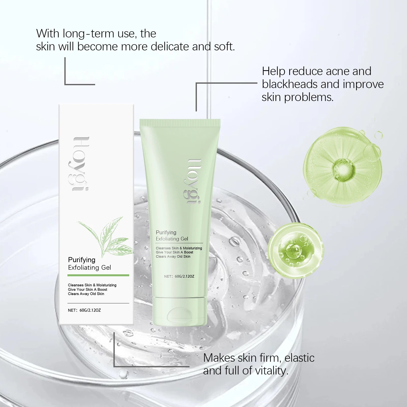 Exfoliating Gel for Pores - Professional Blackhead Removal Scrub Scrubs Treatments Tidesmit