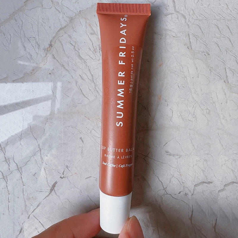 Tidesmit Summer Fridays mini lip gloss set texture close-up showing moisturizing transparent lip makeup formula