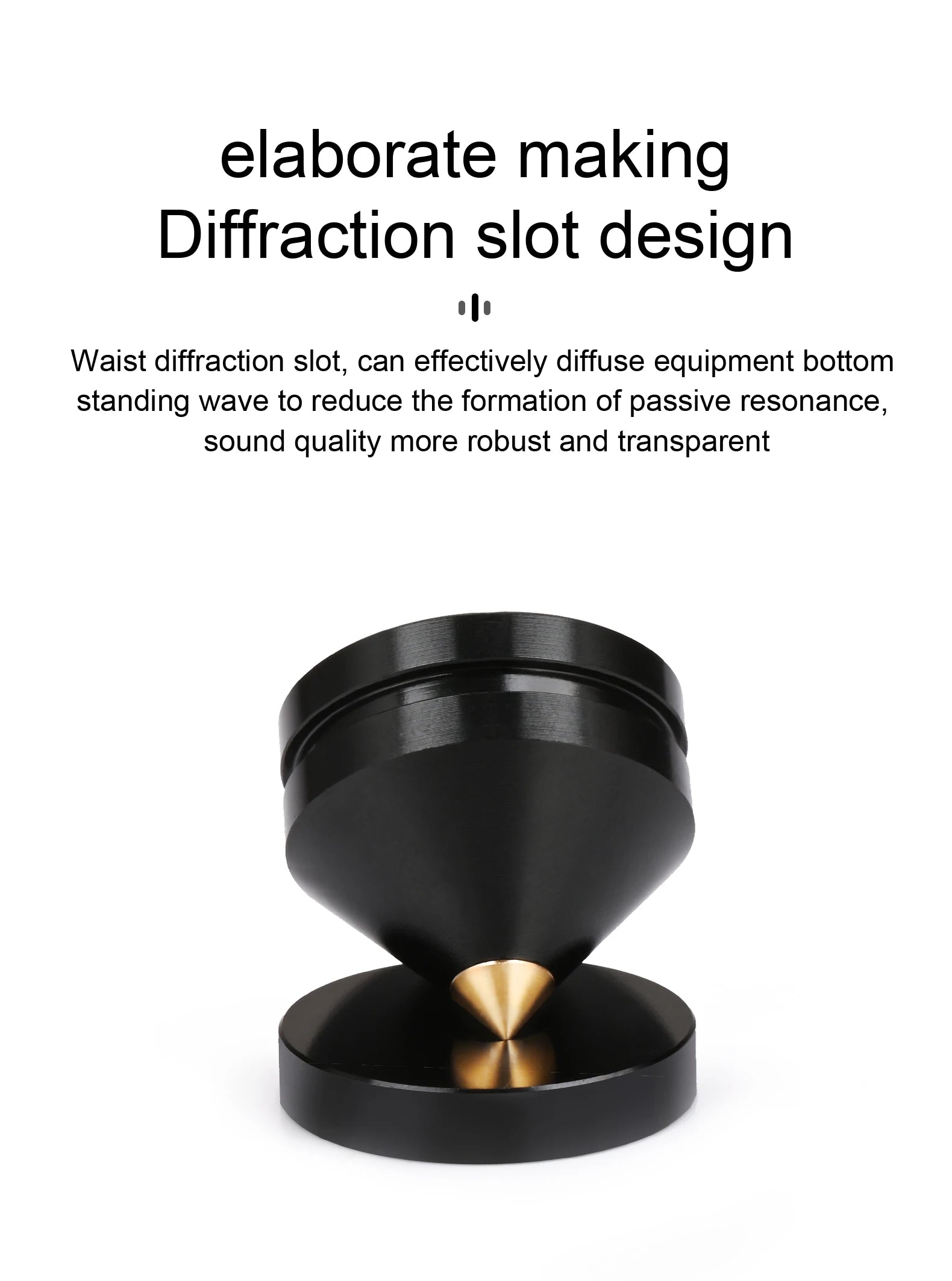 ERUMPENT 4PCS HiFi Speaker Stand Feet Foot Pad High Quality Shock-absorbing Pins Aluminium Alloy Metal Foot Pads for Sound Box