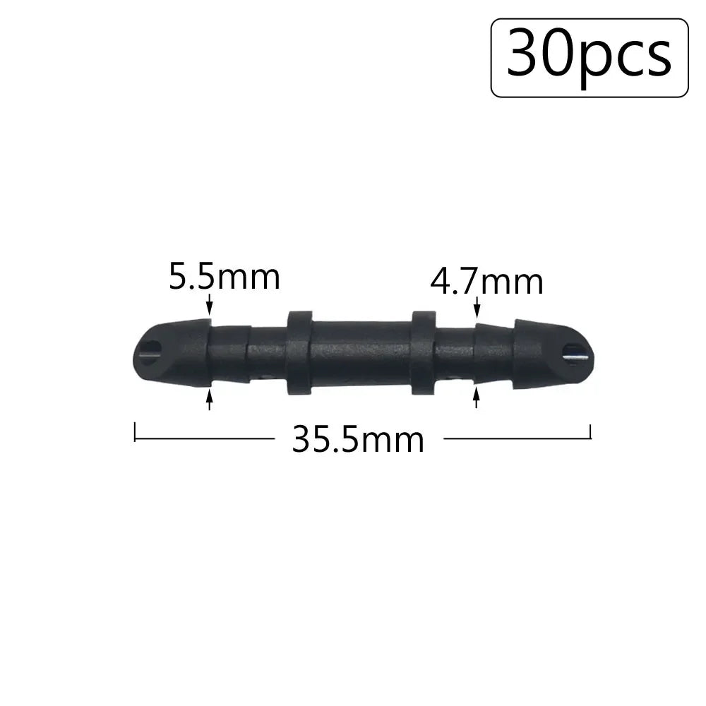 Irrigation Dripper Sprinkler Connector 1/8" 1/4" Hose Barb Tee Elbow Water Pipe Repair  Fitting Garden 3/5 4/7mm Tube Coupler