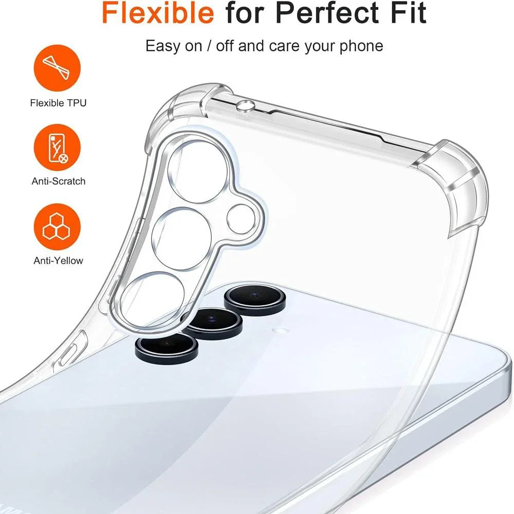 Samsung Galaxy Clear Phone Case: Shockproof Slim Fit Protection Tidesmit