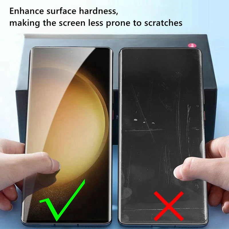 1-3PCS Curved Screen Protector For Samsung Galaxy S23 Ultra , S22 ultra , S21 ultra  , S24 ultra Ceramic Film - Tidesmit