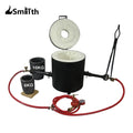 LSMIITTH 16KG/35.27LBS Double Burner Propane Metal Melting Furnace With 2 Crucible Suitable For Melting Copper Brass Aluminium