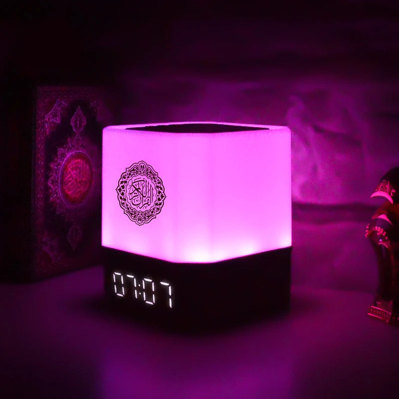 Quran Islam Arabic Muslim Azan Clock Koran Night Light Lamp Bright Portable Bluetooth Speaker Wireless Ramadan Arab Islamic Holy