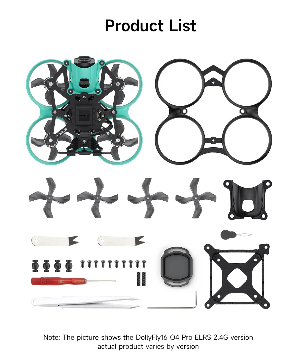 1.6 Inch FPV Freestyle Drone - ELRS 2.4G High Performance Quadcopter Tidesmit