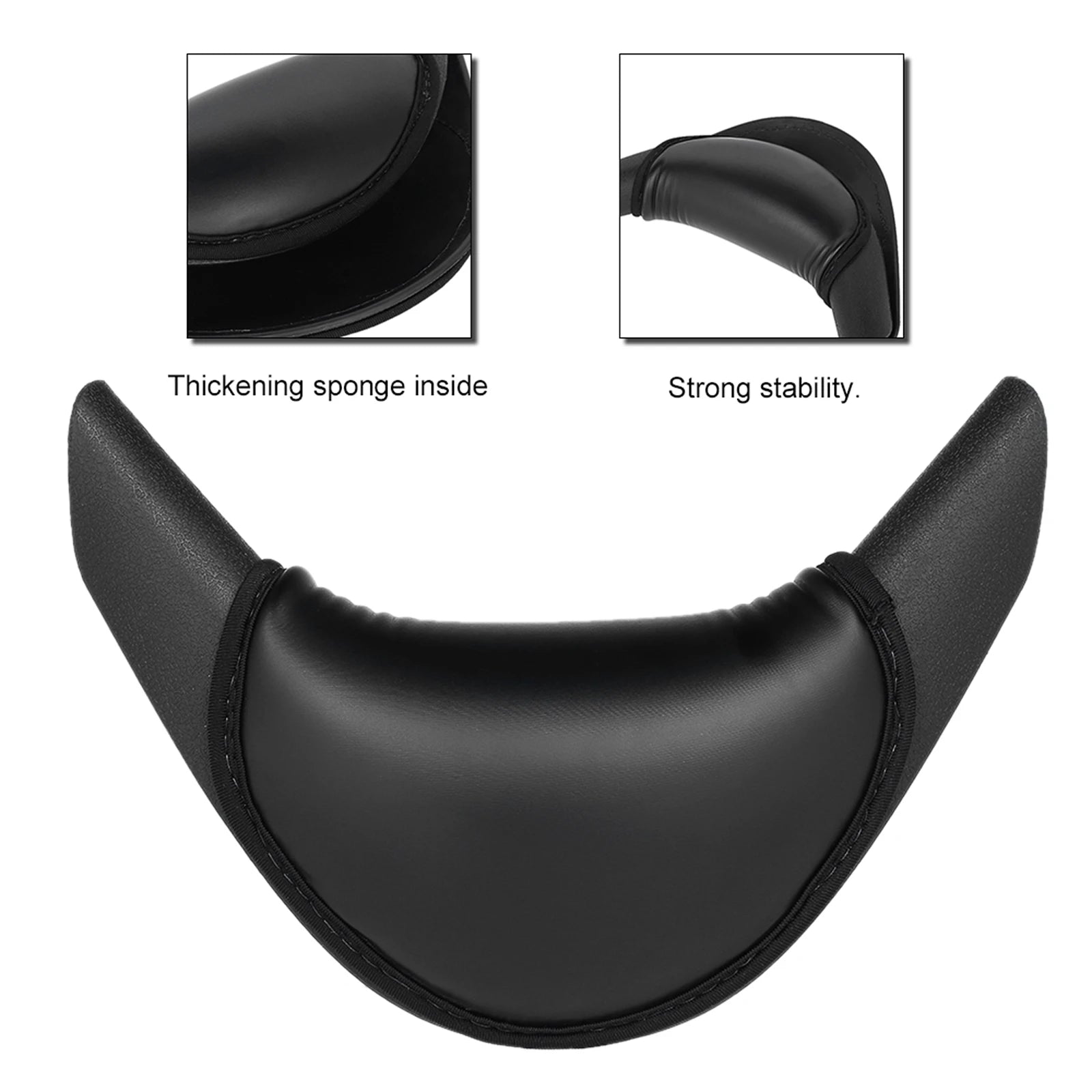 Shampoo Bowl Neck Pillow - Soft Gel Salon Sink Cushion in Black Massage Chairs Tidesmit