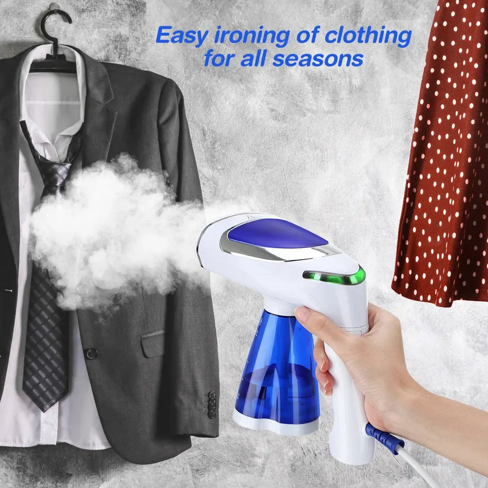 Tidesmit 1600W portable foldable garment steamer featuring compact design for travel and home clothes care