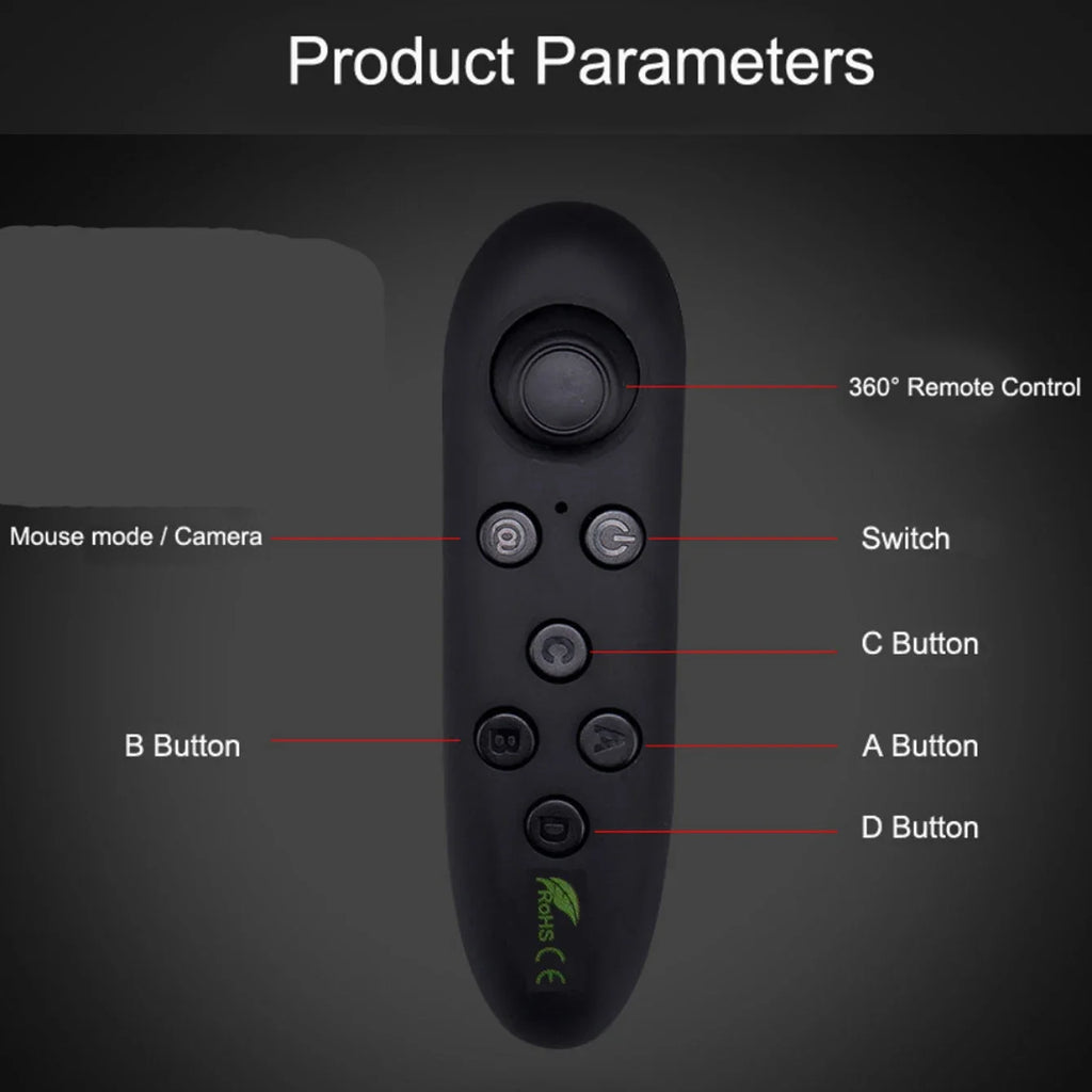 VR Headset for Smartphones - Lightweight Immersive Smart Glasses with Controller Tidesmit
