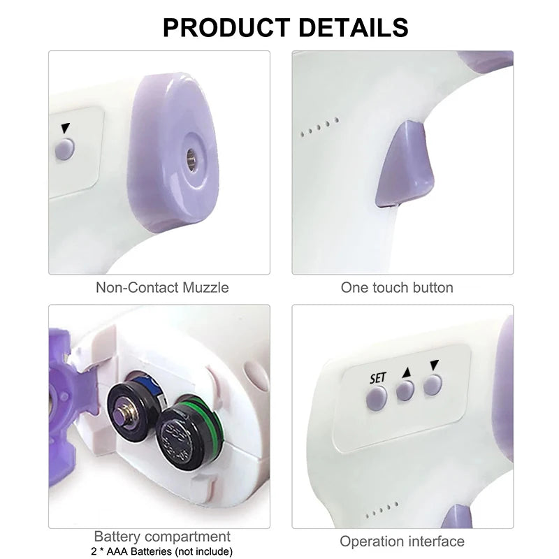 Thermometer Digital Medical Body Thermometer Baby Adult Non-contact Infrared Temperature Tools Home Fever Forehead Thermometer
