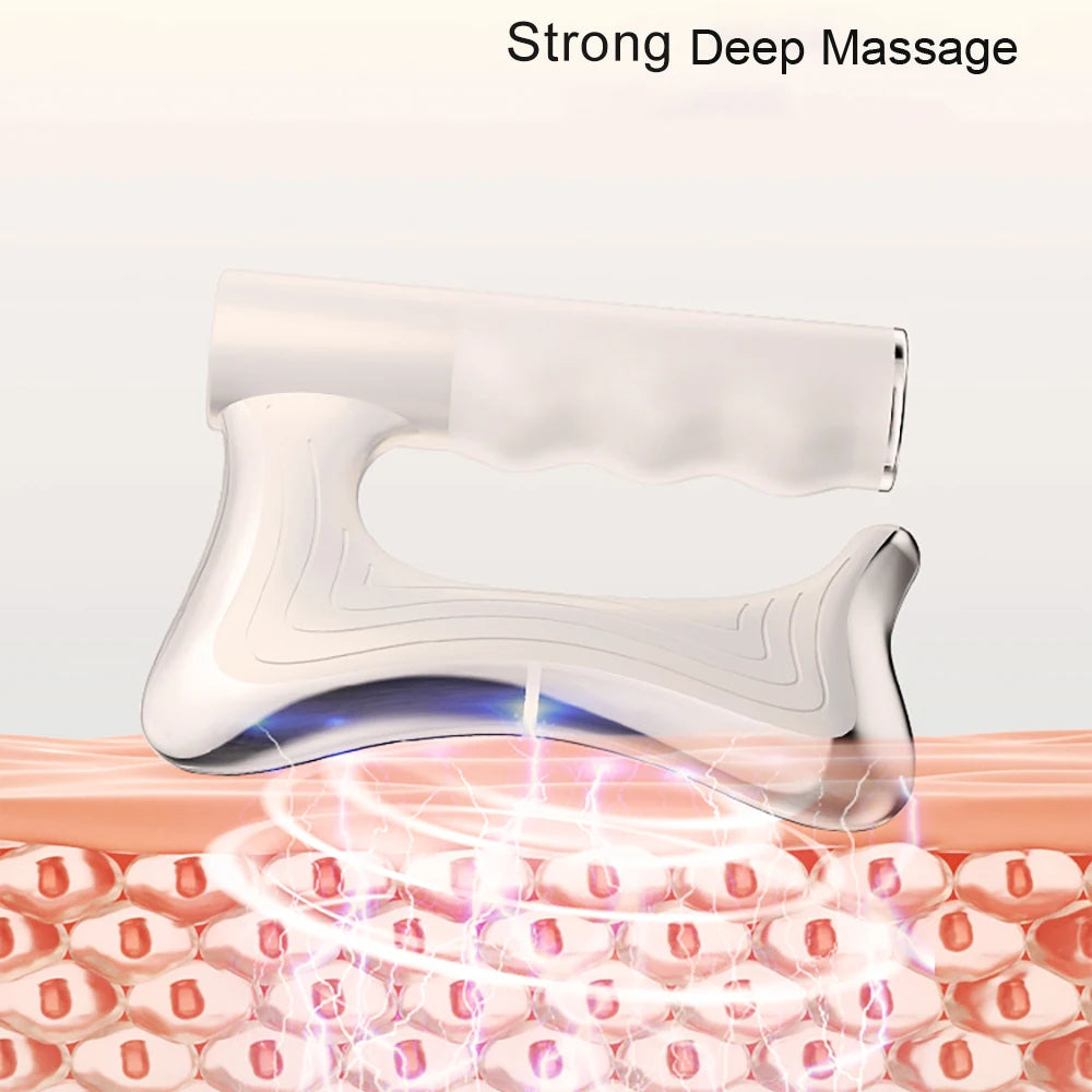 Electric Muscle Relief Massager - LCD Vibration Heat Therapy Tool Back Massage Instrument Tidesmit