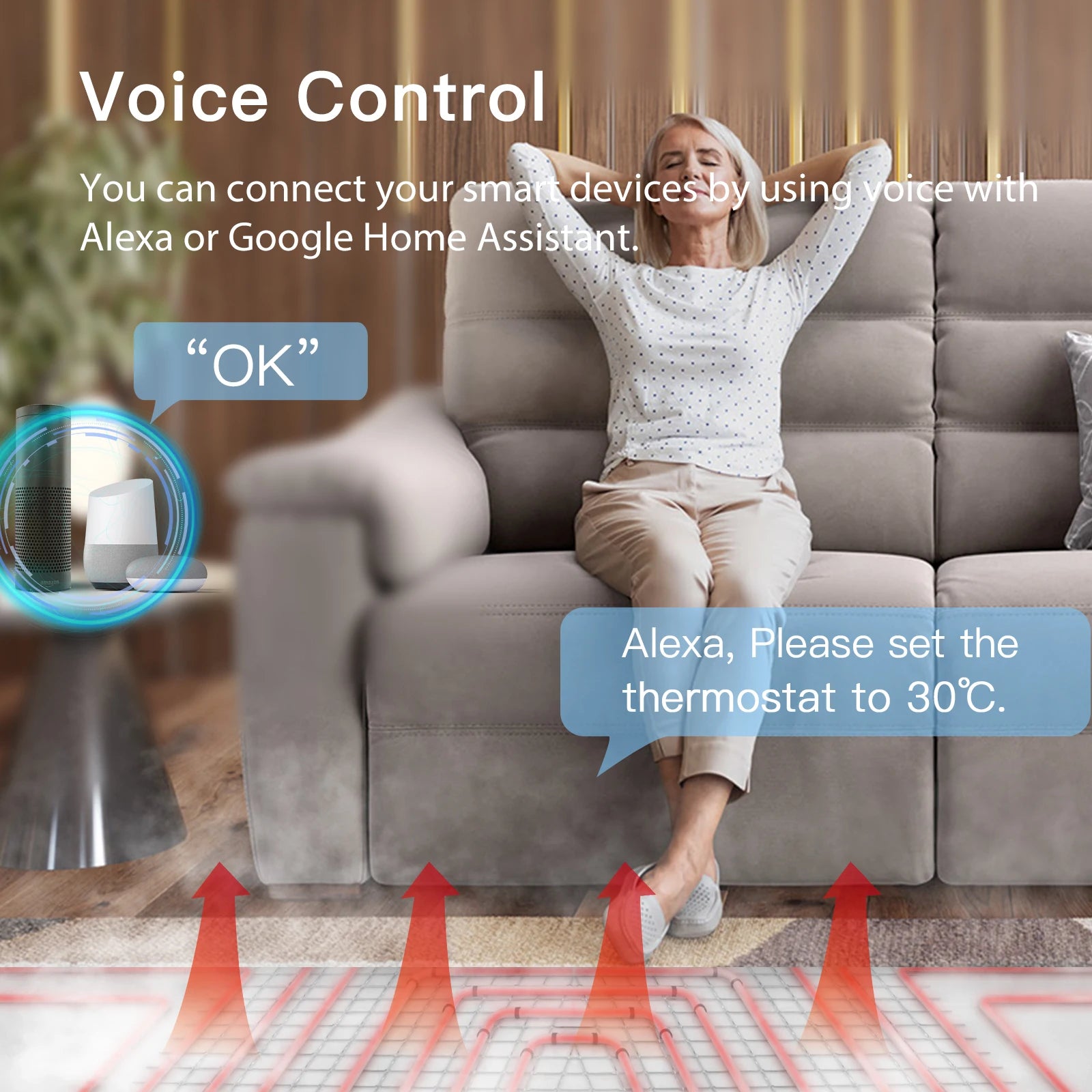 Smart ZigBee Floor Heating Thermostat | WiFi App Controlled HVAC Tidesmit