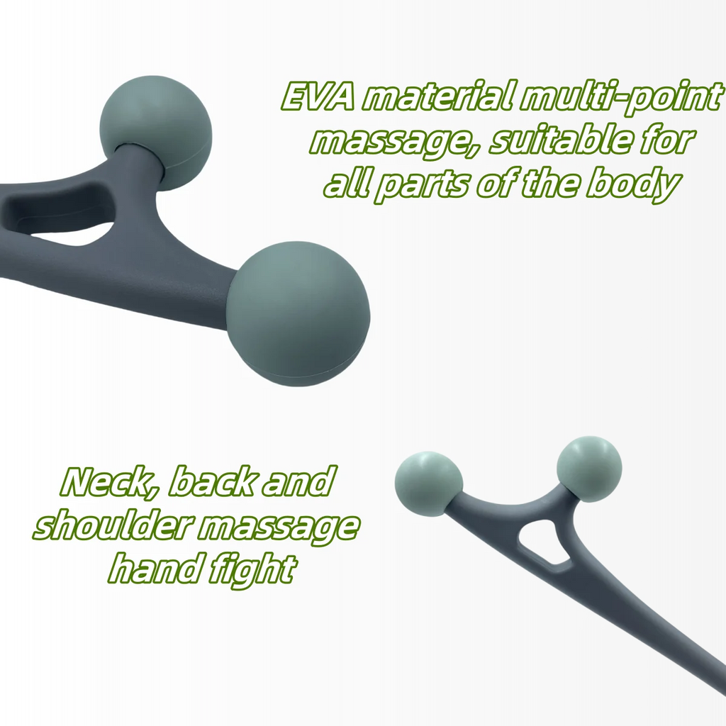 Back Massage Stick for Pain Relief - Ergonomic Deep Tissue Tool Back Massage Instrument Tidesmit