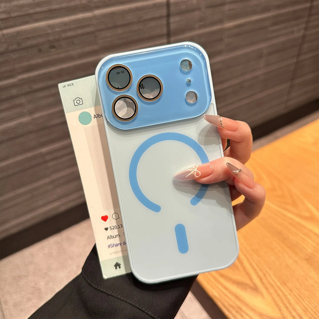 Magnetic iPhone 16 Pro Case with Matte Electroplating and Lens Protection Tidesmit