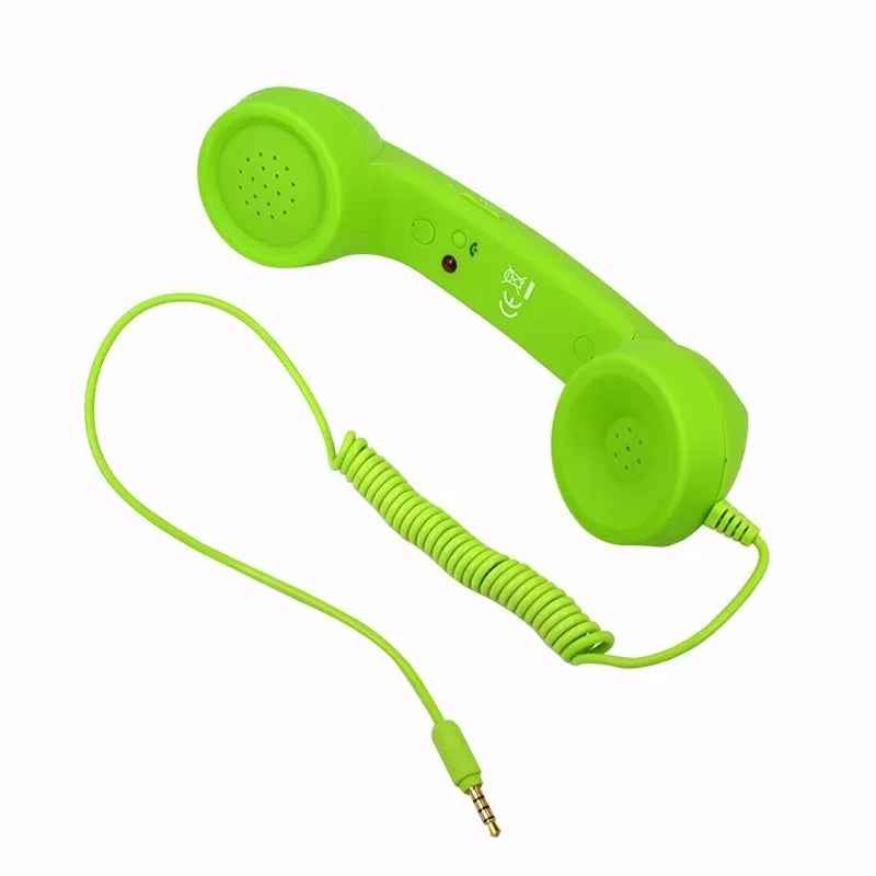 Retro Telephone Handset 3.5mm Mic for Mobile Devices | Tidesmit green Tidesmit