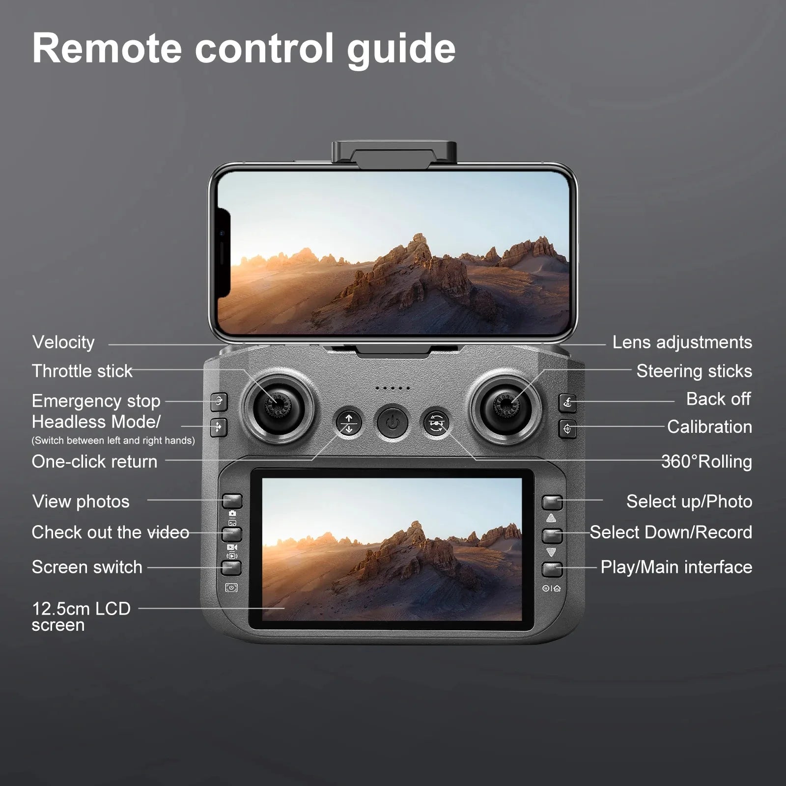 4K Camera Drone with Brushless Motor & Optical Flow - Tidesmit Tidesmit