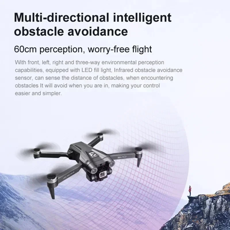 8K Camera Drone Foldable Quadcopter with Obstacle Avoidance | Tidesmit Tidesmit