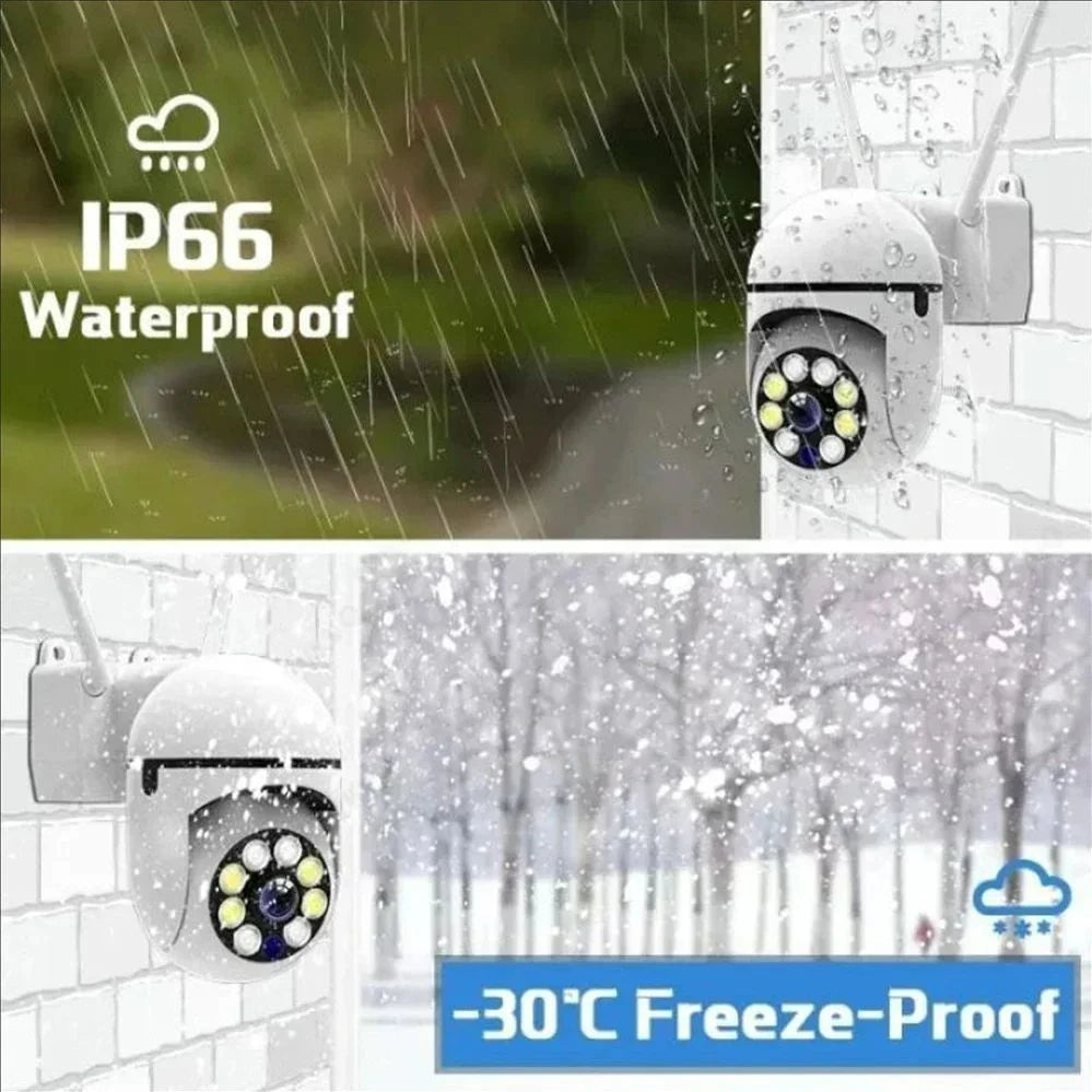 8MP WiFi Camera 2.4G Security Surveillance PTZ IR Night Vision Motion Detection Home Security Camera with 2 Antennas for Child