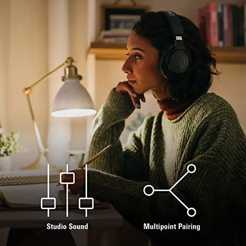 Professional Studio Monitor Over-Ear Headphones with Active Noise Control Tidesmit