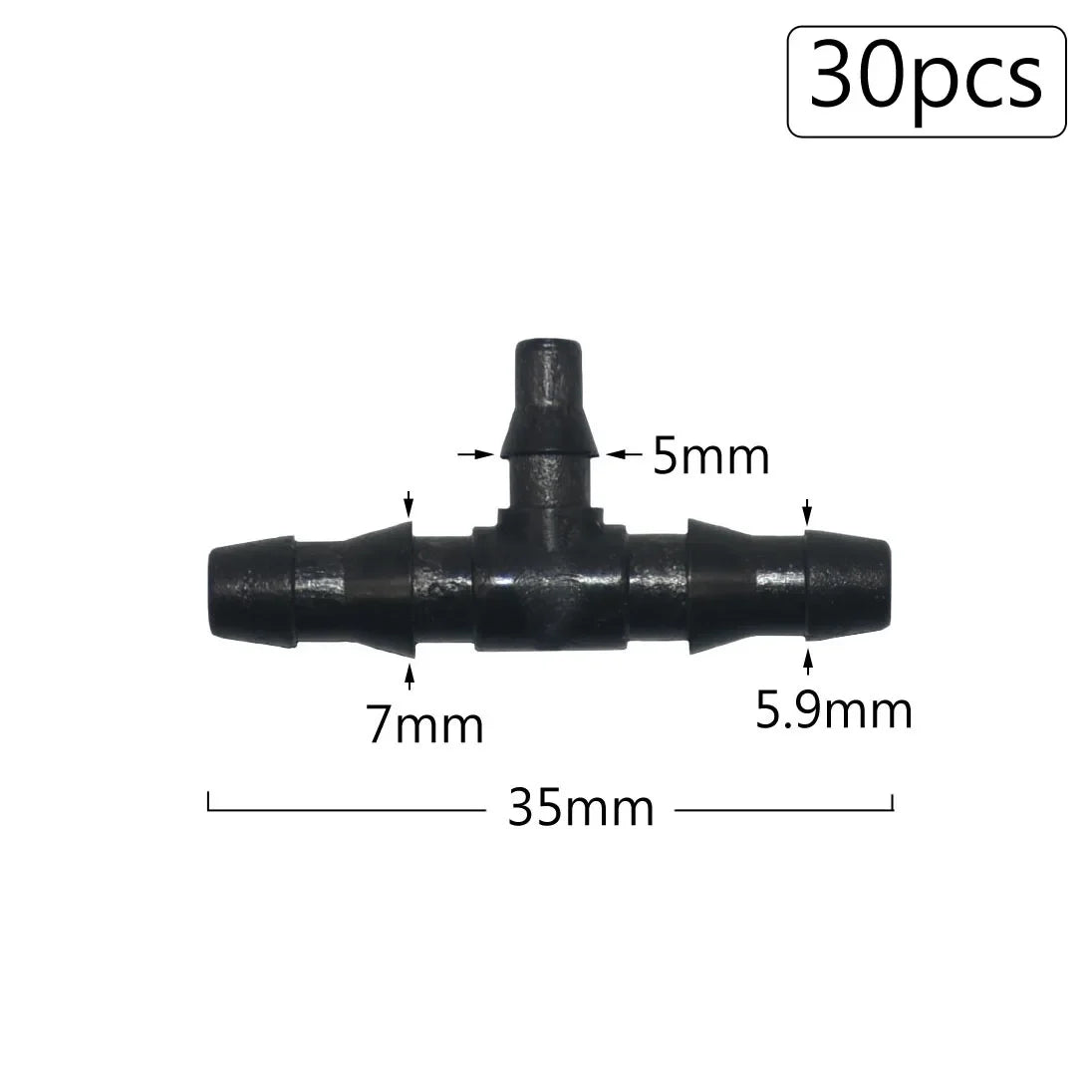 Irrigation Dripper Sprinkler Connector 1/8" 1/4" Hose Barb Tee Elbow Water Pipe Repair  Fitting Garden 3/5 4/7mm Tube Coupler