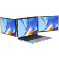 UPERFECT First 2K 14' Tri Screen Laptop Monitor Extender Triple Display 360° Rotatable Attachable Portable Monitor for Laptop