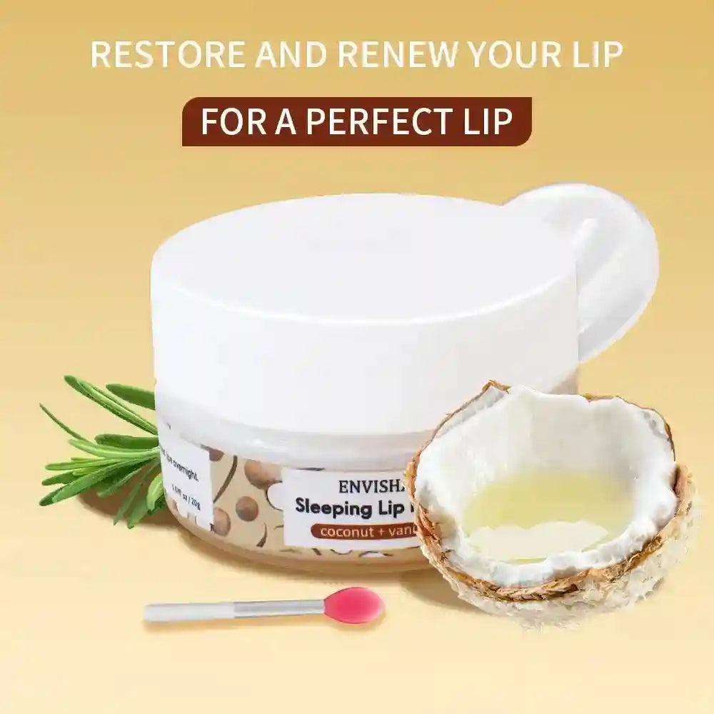Coconut Lip Sleeping Mask for Deep Hydration - Tidesmit Lip Care Treatment Lip Care Tidesmit