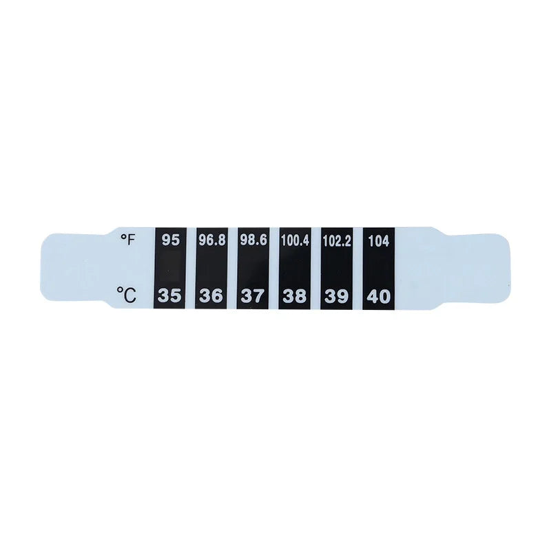 10Pcs Forehead Head Strip Thermometer Water Milk Thermometer Fever Body Baby Child Kid Test Temperature Sticker Baby Care