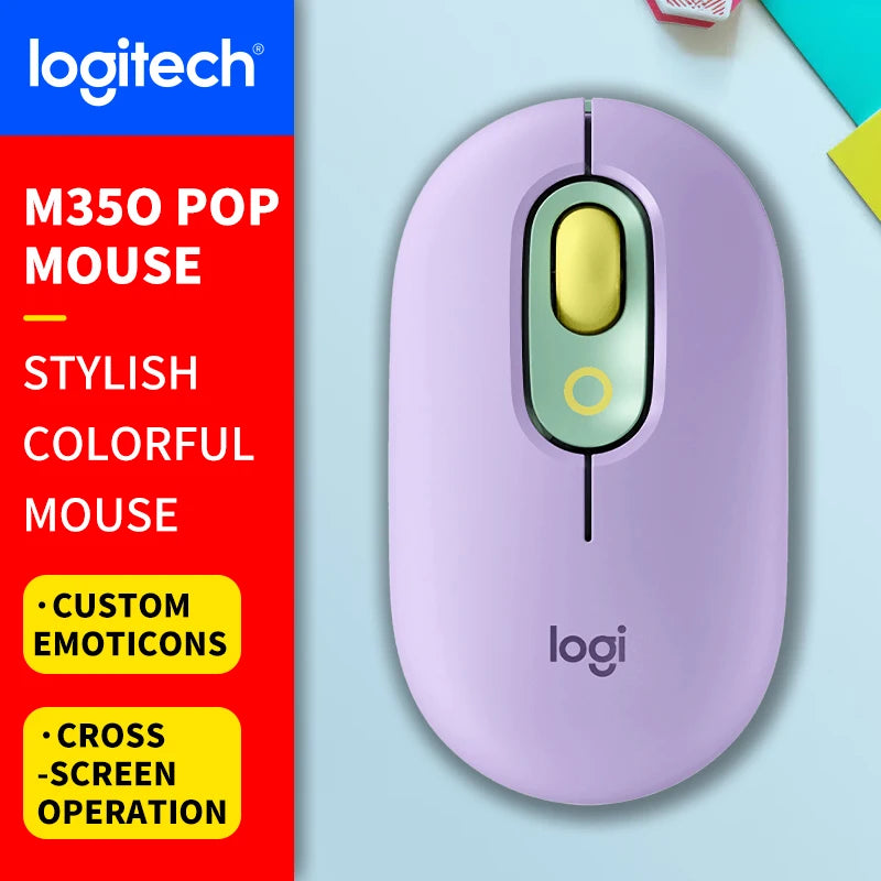 Logitech (M) Series Wireless Wired Office Mouse for Laptops, Quiet and Portable for Business and Home Use M650 M350 M350P M185