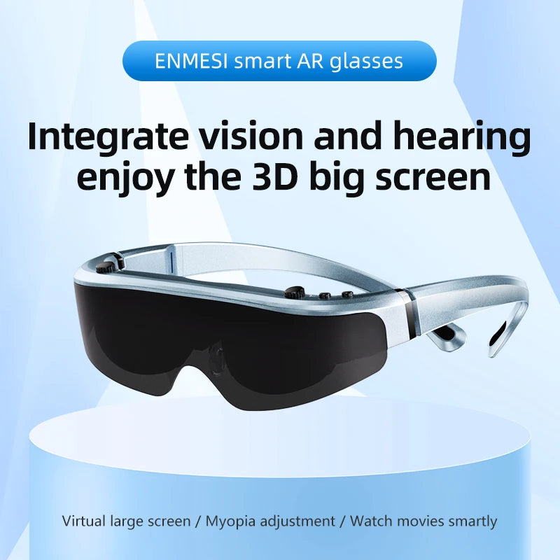 4K VR Smart Glasses with Myopic Adjustment - All-in-One 3D Headset Tidesmit