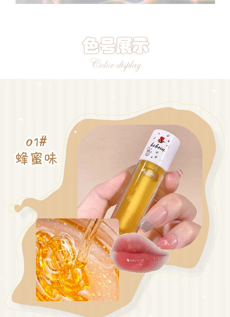Peach Milk Lip Oil - Nourishing Moisturizing Lip Treatment Balm Lip Care Tidesmit